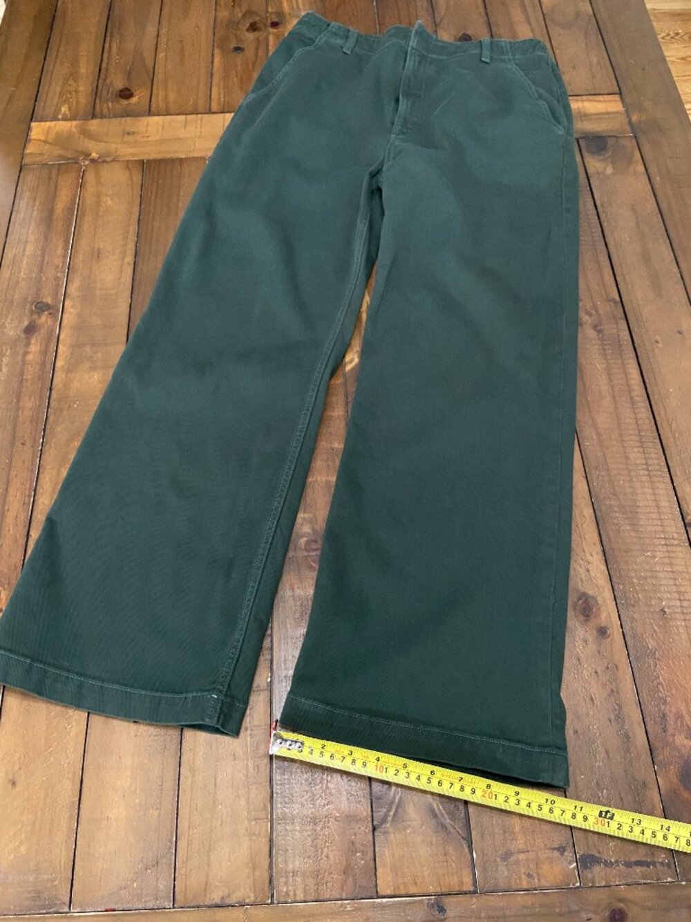 ✨ REFORMATION LANI WORK PANTS IN FOREST GREEN ✨ Size 30 - Picture 7 of 8
